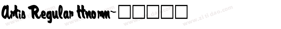 Artis Regular ttnorm字体转换